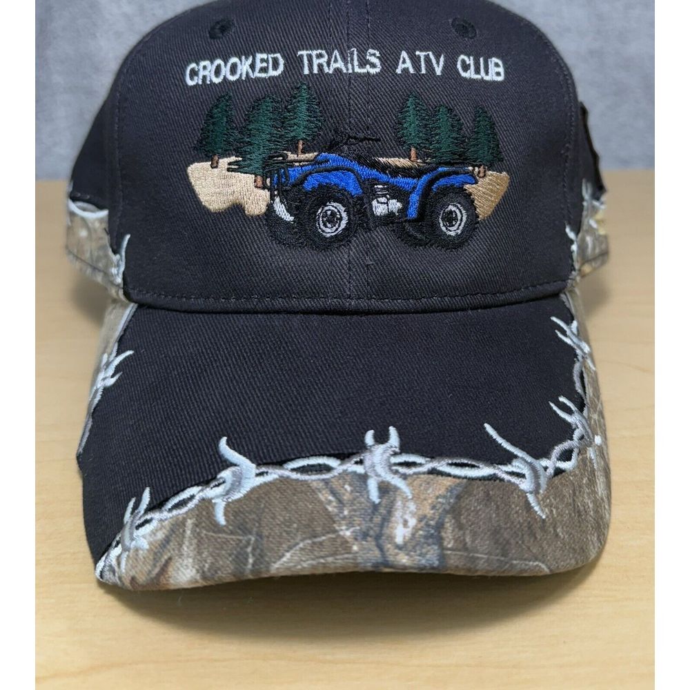 Crooked Trails ATV CLUB‎ Adjustable Baseball Hat Cap Oconto Wisconsin Real tree
